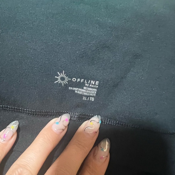 Aerie Classic Black Cropped leggings - Picture 2 of 2